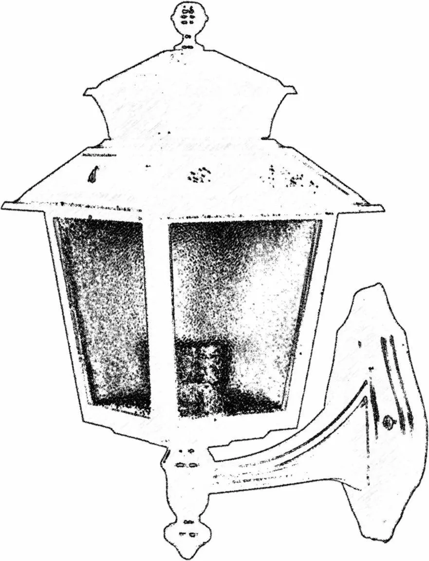 Llambë muri për jashtë, Opviq, BAP-68213-BSY, e zezë - 2