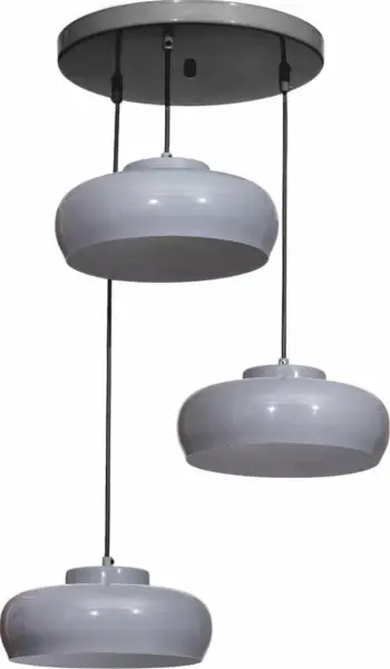 Llambë tavani Opviq, 9028-3, metal, gri dhe e zezë