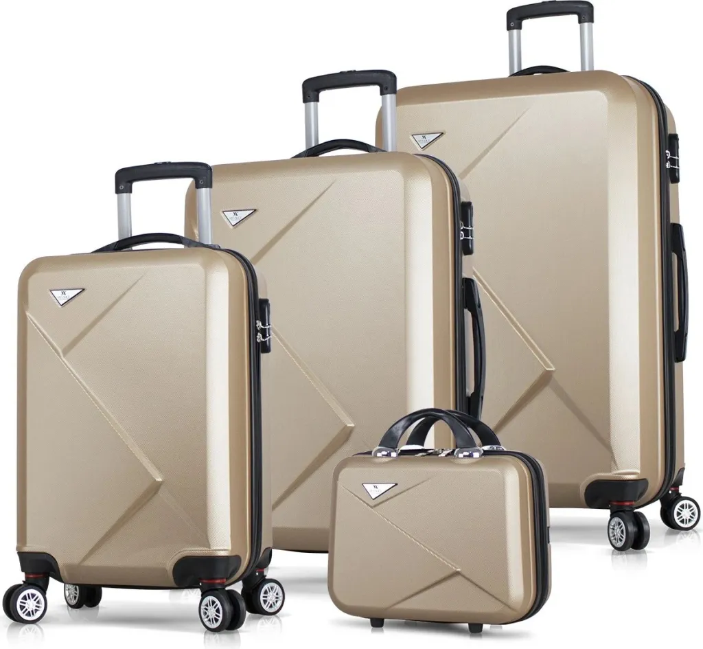 Set valixhesh (4 copë), ngjyrë ari, Zoozie Bags, 8237 - 1