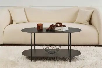 Tavolinë kafeje Skye Decor, SHB-014, ngjyrë e zezë