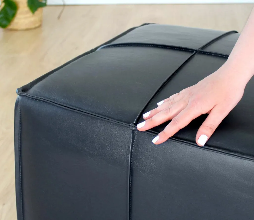 Puf i zi prej lëkure PU, Atelier del Sofa, Ottowel - 3