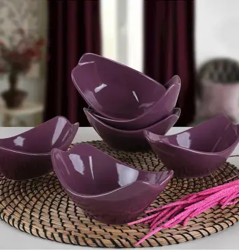 Set tasash qeramike (6 copë), ngjyrë vjollcë, Hermia Concept, ST492006F498A000000MACD100