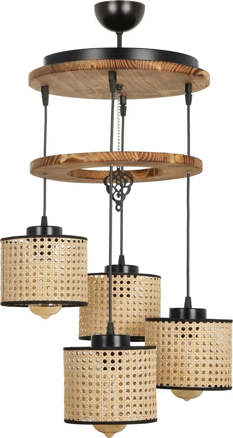 Llambë tavani druri Opviq, vintage, 8358-4T - 2