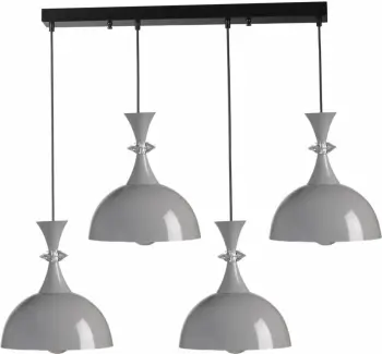 Llambadar Opviq, 9024-6, metalik, gri dhe i zi