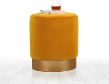 Puf kadife ngjyrë mustard, Atelier del Sofa, Memfis