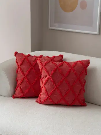 Set mbulesash për jastëkë (2 copë), Evila Originals, Tuffet, e kuqe v1