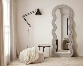 Pasqyrë Cheval, Skye Decor, ngjyrë bezhë, Mia
