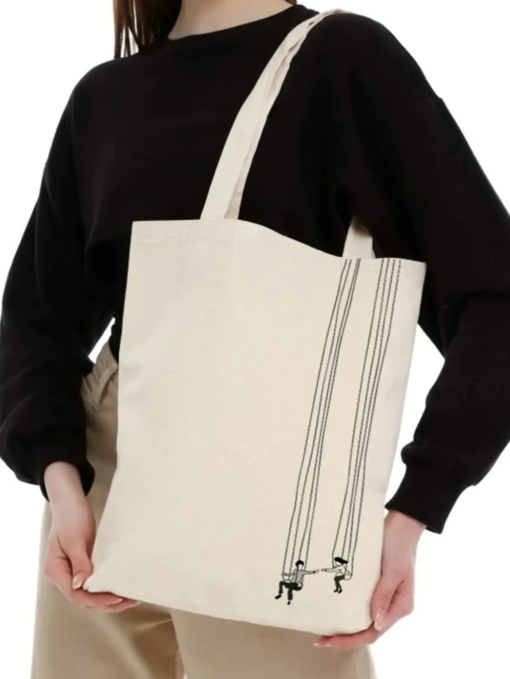 Tote bag Zoozie Bags, krem, 1195 - 1