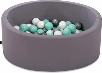 Pishinë me topa për fëmijë, Bubble Pops v2, gri, Evila Originals