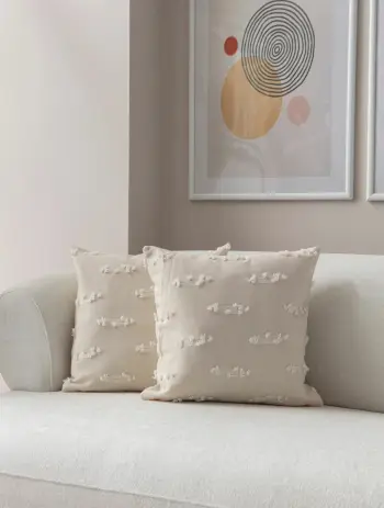 Set mbulesash për jastëkë (2 copë), Evila Originals, Tuffet - krem v7