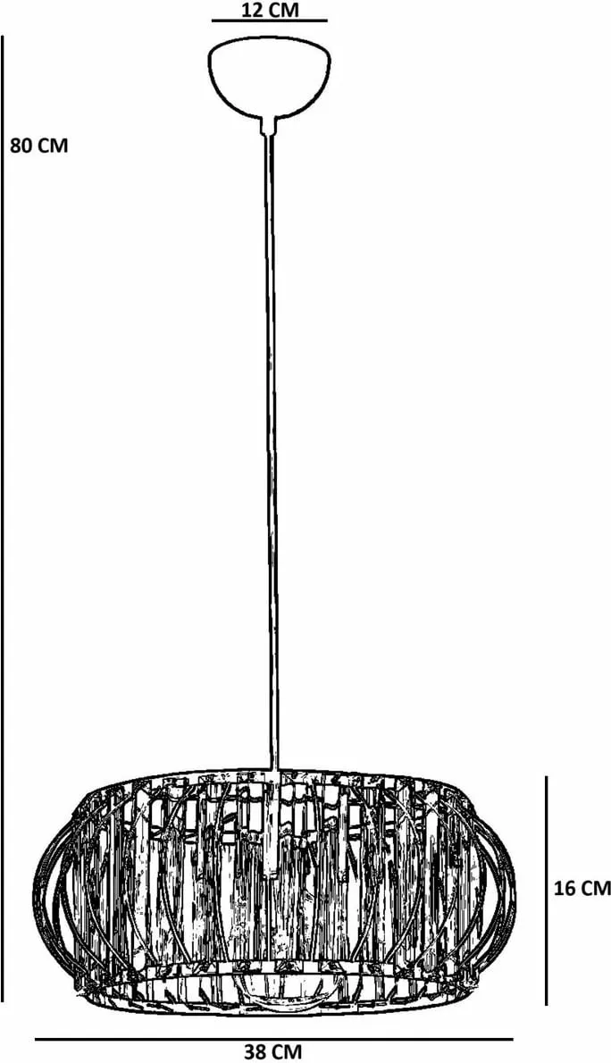 Llambë tavani Opviq, 9042-7, metal e xham, ngjyrë e zezë - 4