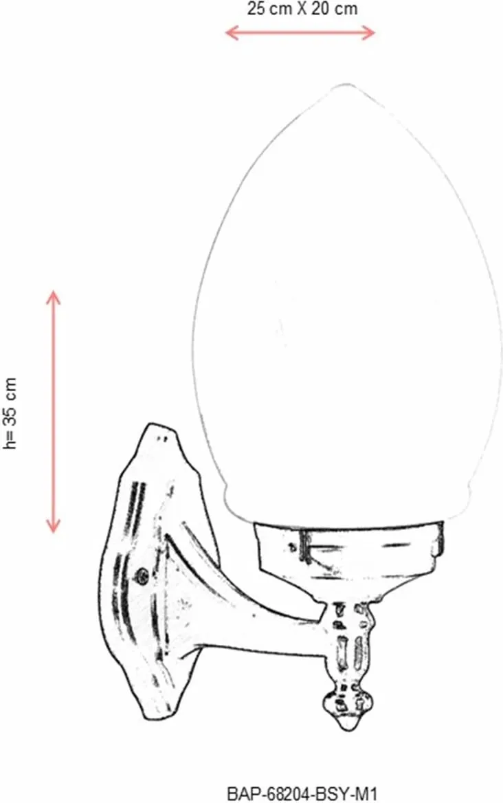 Llambë muri për jashtë, Opviq, BAP-68204-BSY-M1 - 3