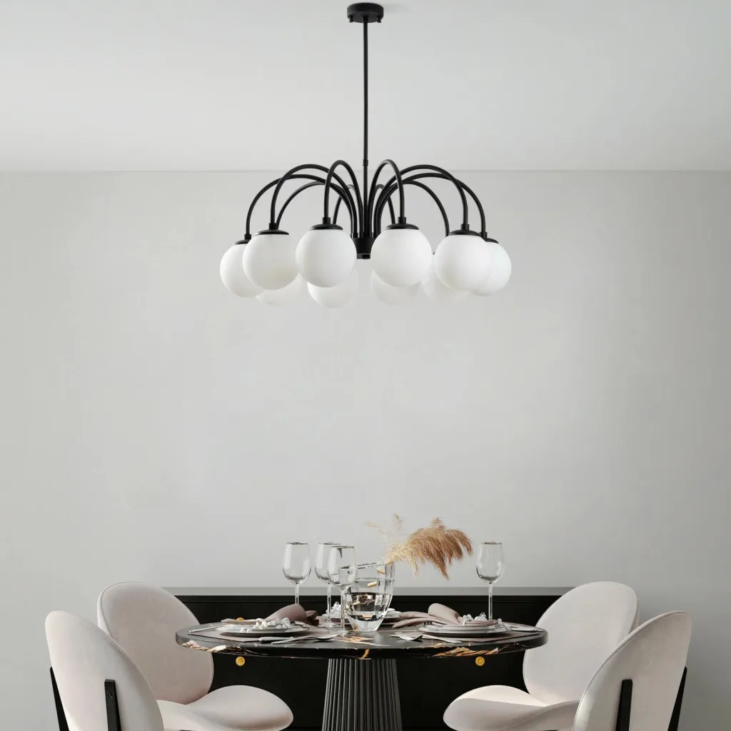 Llambadar modern Opviq, ngjyrë e zezë, Sferıs - 13940 - 1