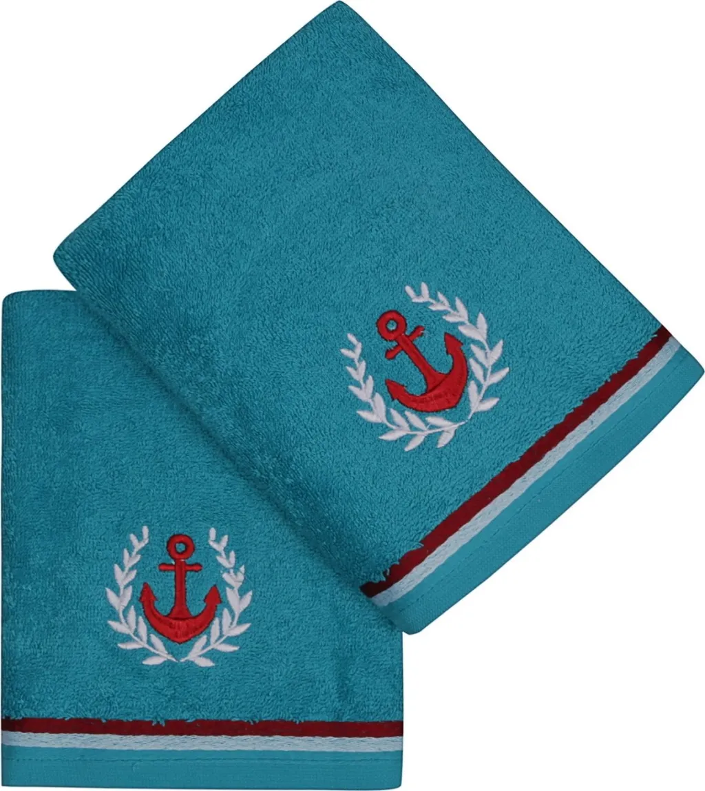 Set peshqirësh duarsh, 2 copë, ngjyrë turkuaz, Mijolnir, Maritim - 3