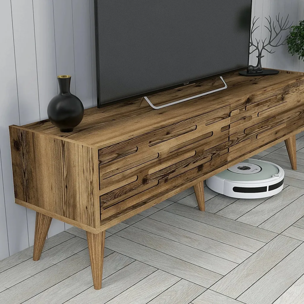 Njësi TV Valensiya, ngjyrë arre, 140 cm, Skye Decor - 4