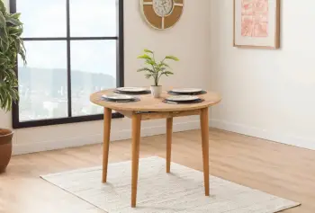 Tavolinë ngrënieje me zgjatje, ngjyrë Atlantic Pine, Skye Decor
