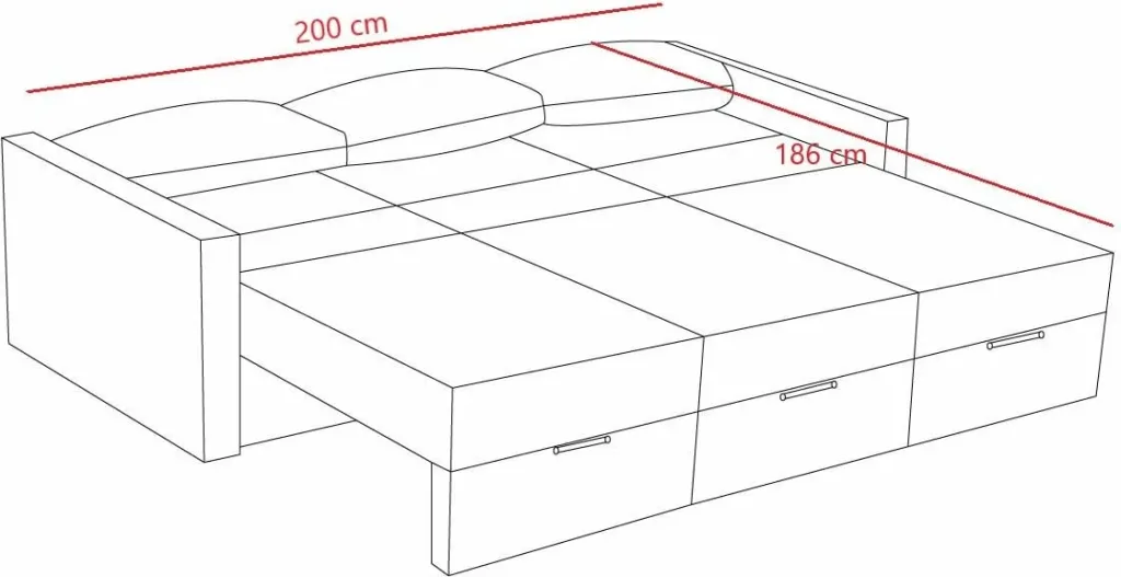 Divan-krevat treshe, Atelier del Sofa, Saros, ngjyrë kafe - 11