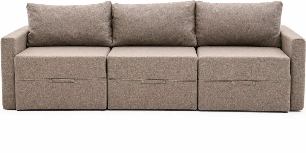 Divan-krevat treshe, Atelier del Sofa, Saros, ngjyrë kafe - 3