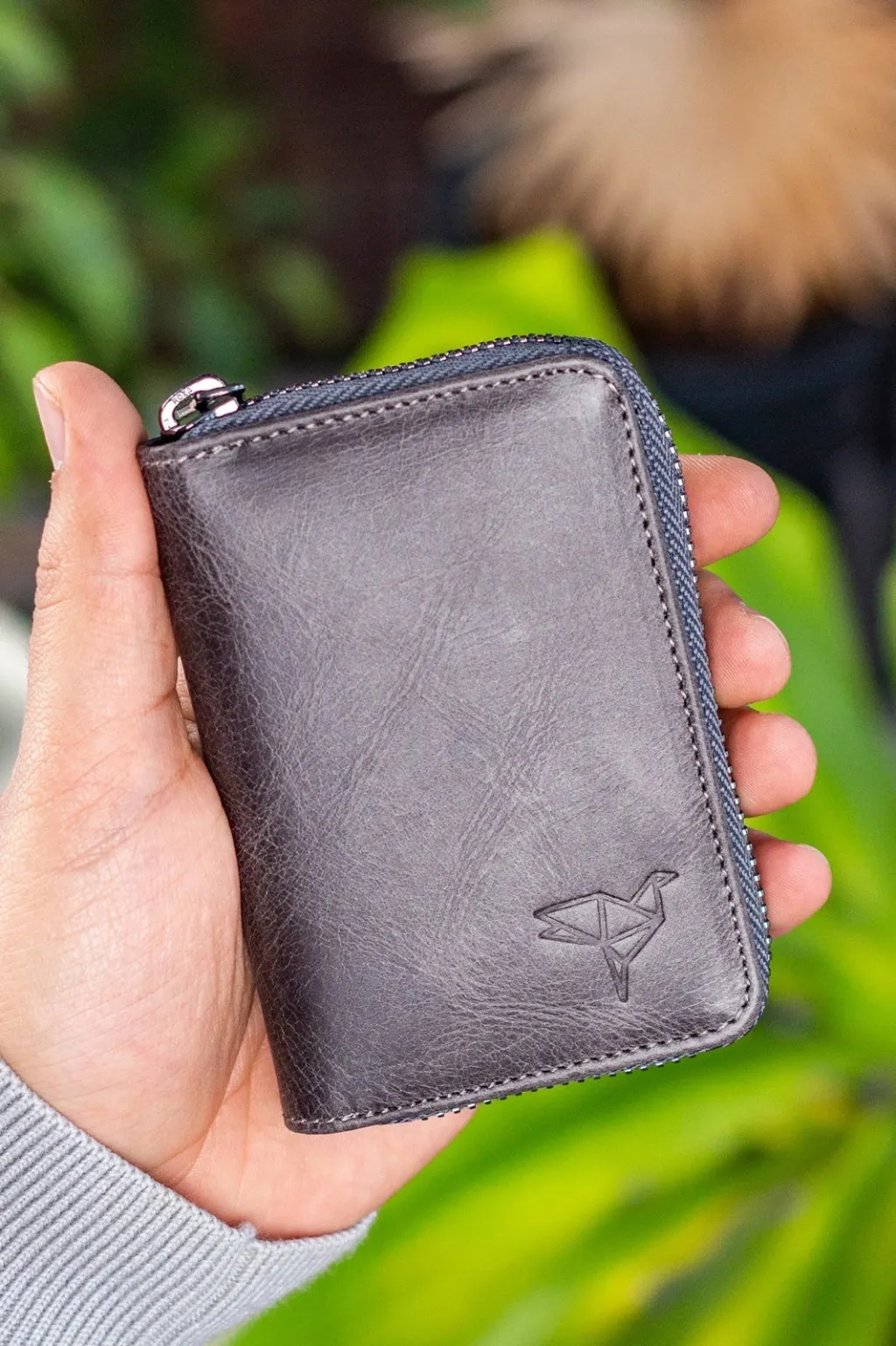 Mbajtës kartelash Zoozie Bags, Clovis, ngjyrë gri - 2