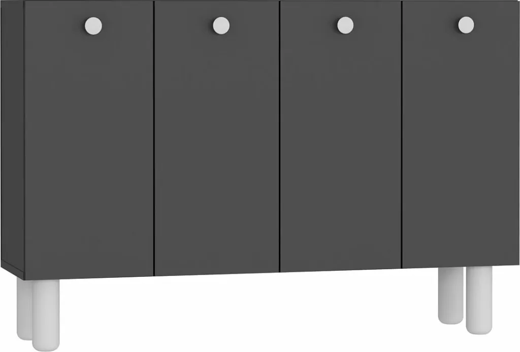 Konsol Skye Decor, Ilay Bohem, antracit-bardhë - 4