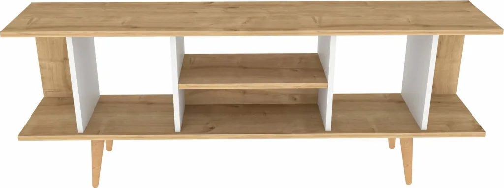 Komodinë TV Skye Decor, ngjyrë safir dhe e bardhë - 6
