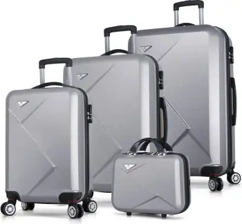 Set valixhesh (4 copë), gri, Zoozie Bags, 4964
