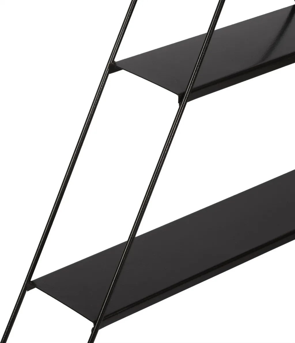 Raft muri trekëndësh, metal i zi, Skye Decor, Cara - 5