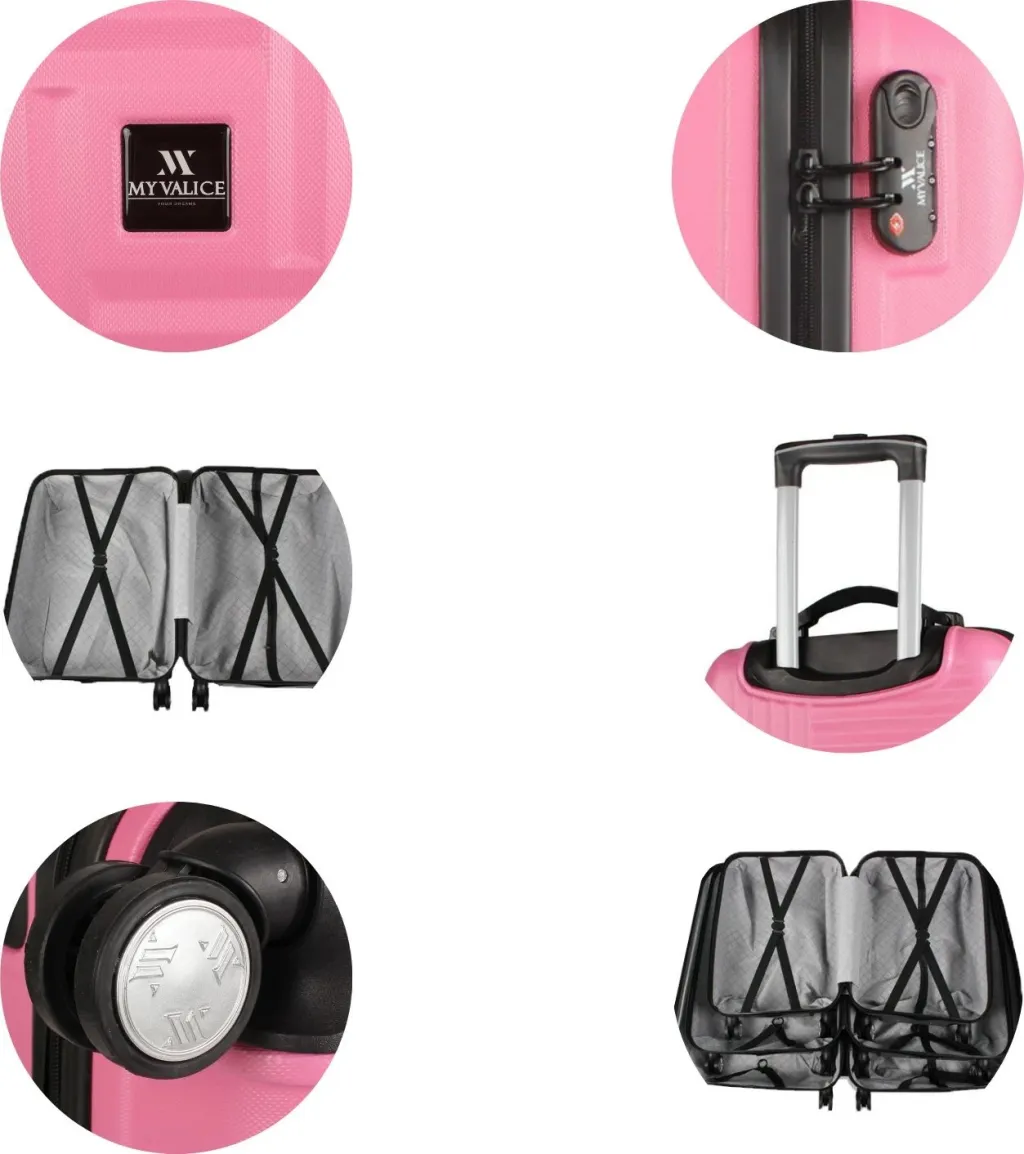 Valixhe udhëtimi rozë, Zoozie Bags, 8647 - 4