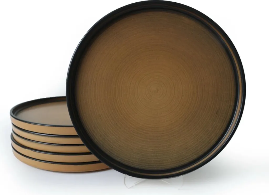 Set pjatash shërbimi, 6 copë, ngjyrë camel, Hermia Concept, X00018265 - 6