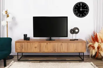 Komodë TV Skye Decor, Lupin 180, ngjyrë arre, e zezë