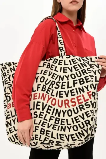 Çantë tote Zoozie Bags, krem, 2046