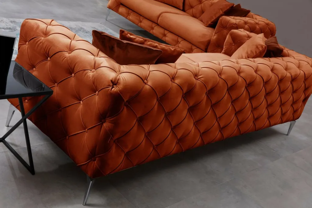 Divan dy ulëshe, ngjyrë portokalli, Atelier del Sofa, Como - 2