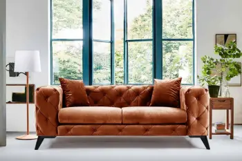 Divan dy ulëshe, ngjyrë portokalli, Atelier del Sofa, Como