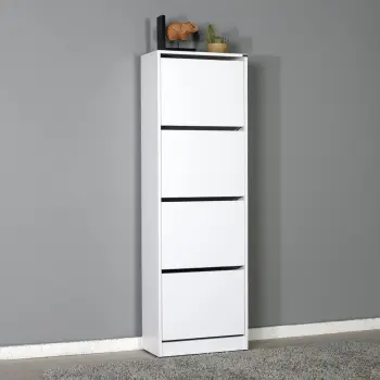 Dollap për këpucë, ngjyrë e bardhë, SHC-340-BB-1