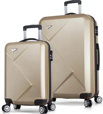 Set valixhesh (2 copë), ngjyrë ari, Zoozie Bags, 6936