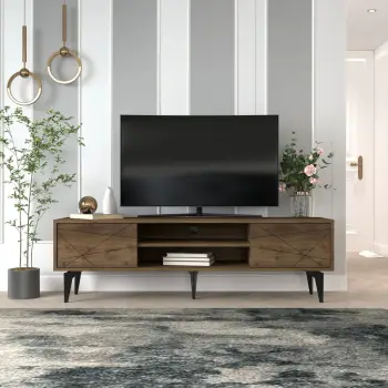 Komodë TV Brendon, ngjyrë arre, Skye Decor