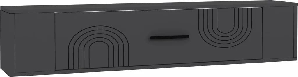 Komodë TV Skye Decor, Restol 2, ngjyrë antracit - 4