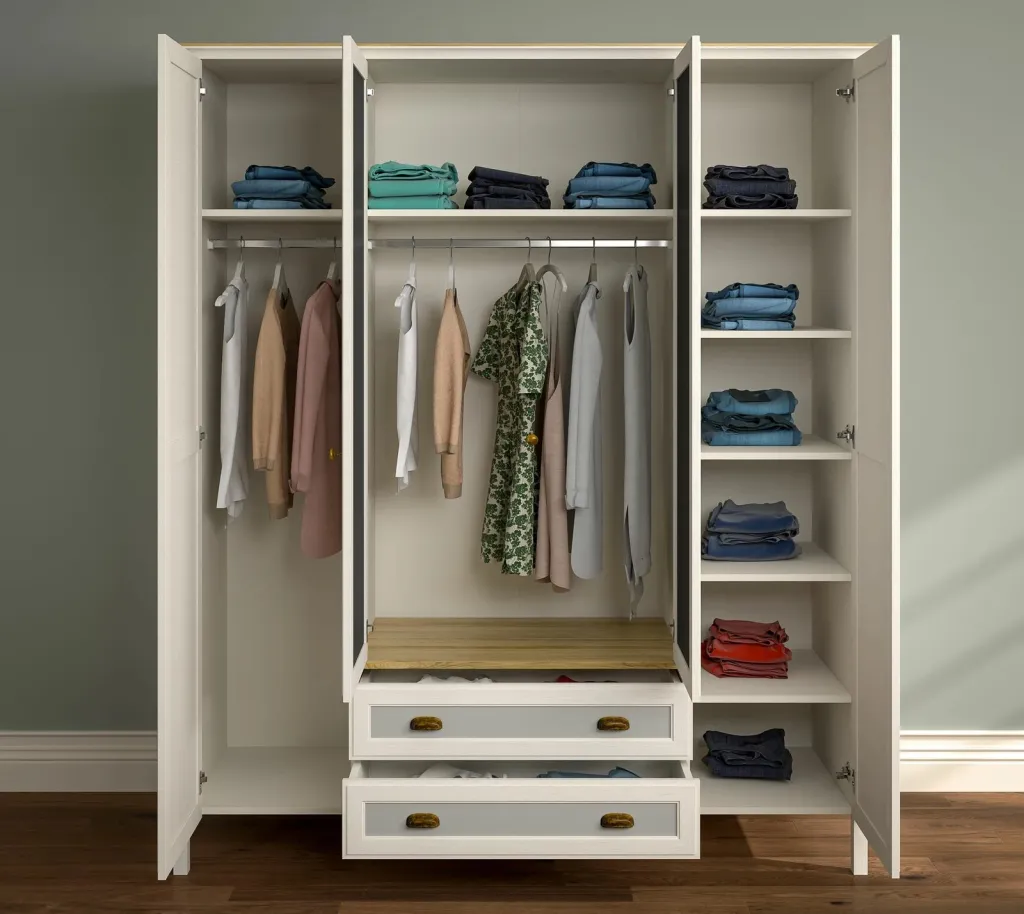Dollap Skye Decor, FRN-21004, krem, lis, gri - 3