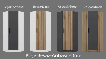 Dollap këndi Skye Decor, ngjyrë lisi, 210cm