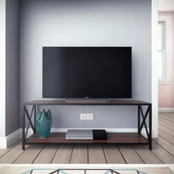 Komodë për TV Skye Decor, ngjyrë arre, e zezë