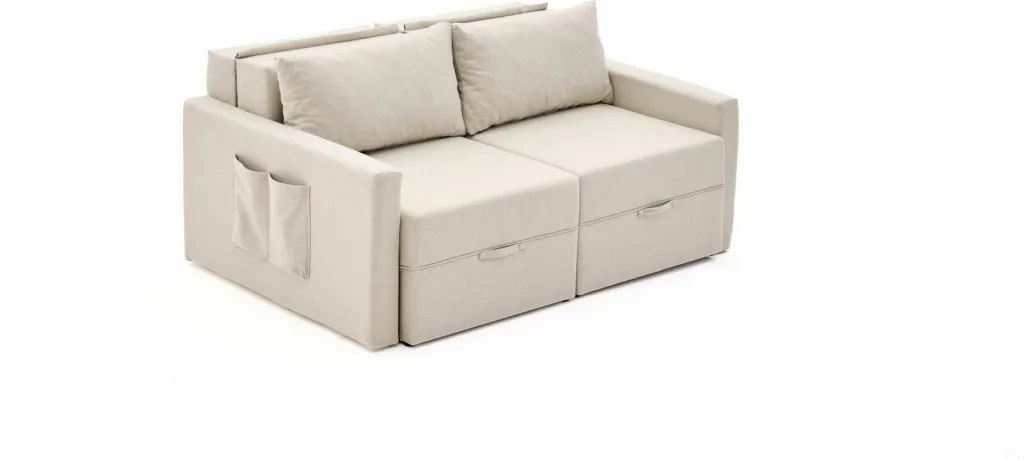 Divan-krevat dy vendësh, Atelier del Sofa, Saros, krem - 5