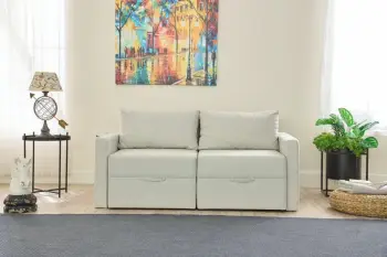 Divan-krevat dy vendësh, Atelier del Sofa, Saros, krem