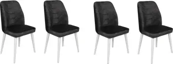 Set karrigash (4 copë), Skye Decor, Dallas-587 V4, anthracite dhe të bardha