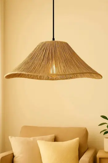 Llambë tavani Opviq, macrame, bezhë, Mirae