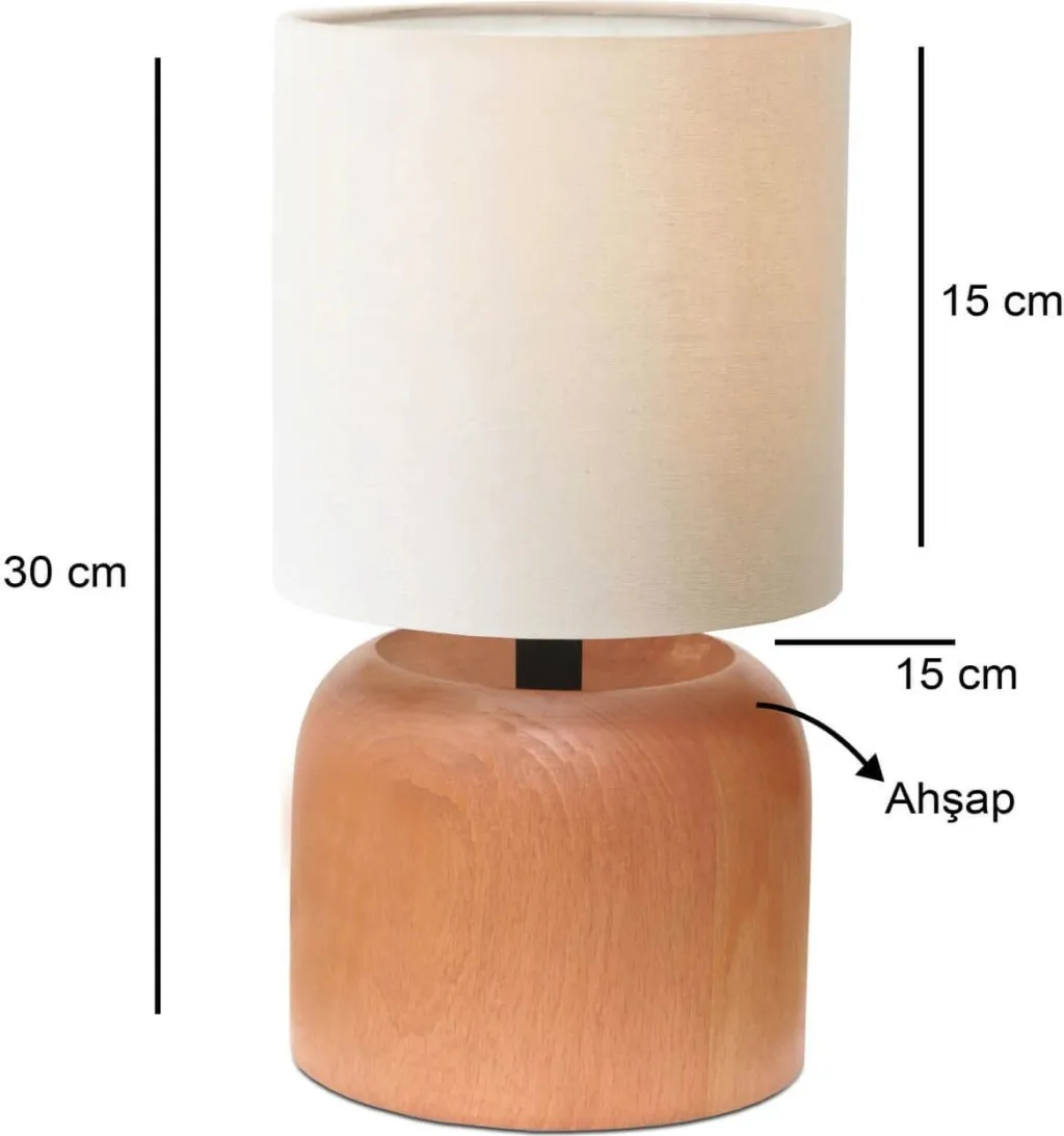 Llambë tavoline Opviq, 241613, dru, bezhë/krem - 3