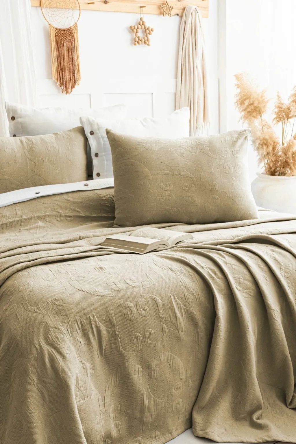 Set mbulesë dysheku dopio Julia, ngjyrë kaki, L'essentiel - 2