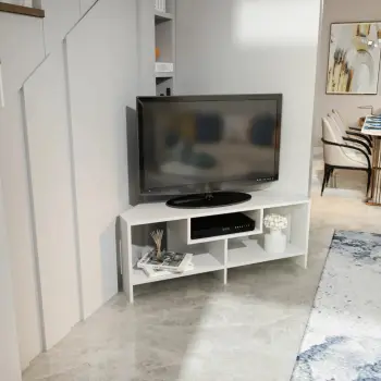 Komodë TV Skye Decor, Maldiv, e bardhë
