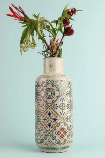Vazo dekorative, shumëngjyrëshe, Evila Originals, YL717, 11x26cm