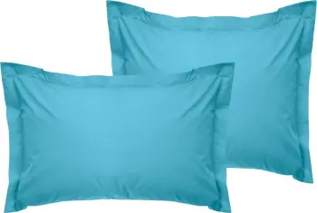 Set këllëfësh jastëku Oxford (2 copë), ngjyrë turquoise, L'essentiel, 80x80+5cm