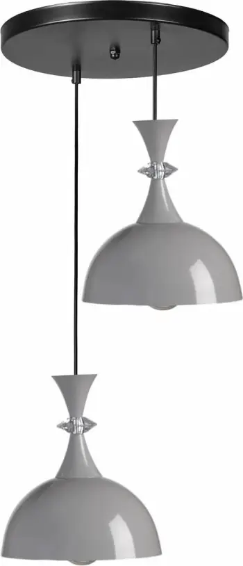 Llambë tavani Opviq, 9024-2, metal, gri dhe e zezë